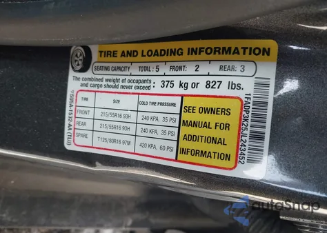 2018 Ford Focus Se from USA, damaged, VIN 1FADP3K25JL243452
